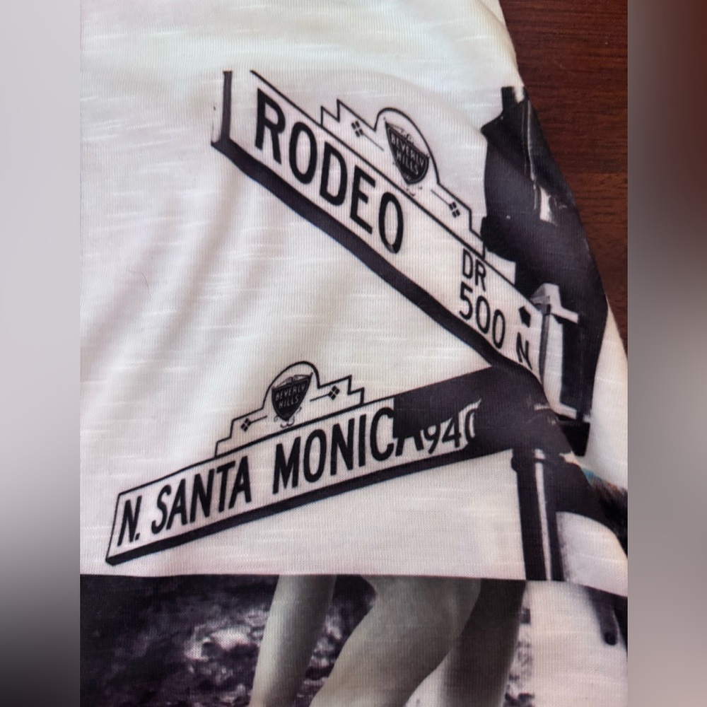Style & CO LA Themed Graphic Tee with Fringe and sparkly gems! - Picture 11 of 16
